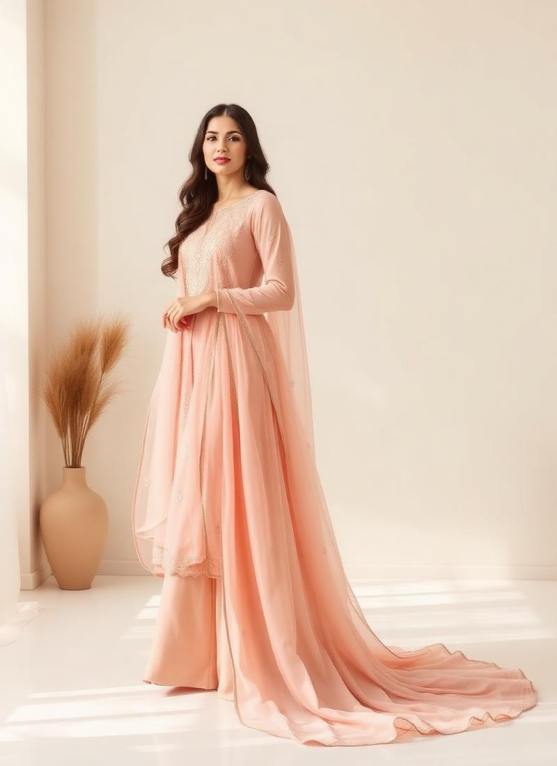 Blush Chiffon Set